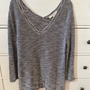 Loft Double V Neck Sweater